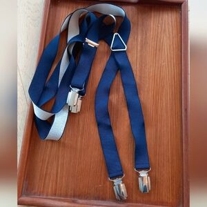 VTG Lindenmann suspenders. navy. Made in Germany